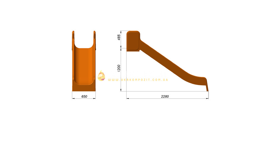 Дитяча гірка &laquo;Пряма&raquo;