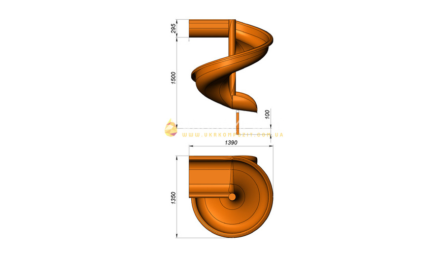 Дитяча гірка &laquo;Спіраль&raquo;